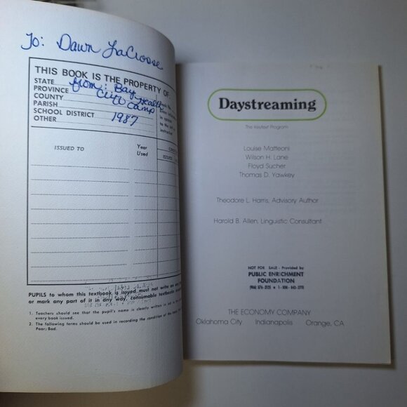 Daystreaming Keytext Program Book Homeschool Vintage 70s 80s Weather Dolphin - Picture 2 of 8